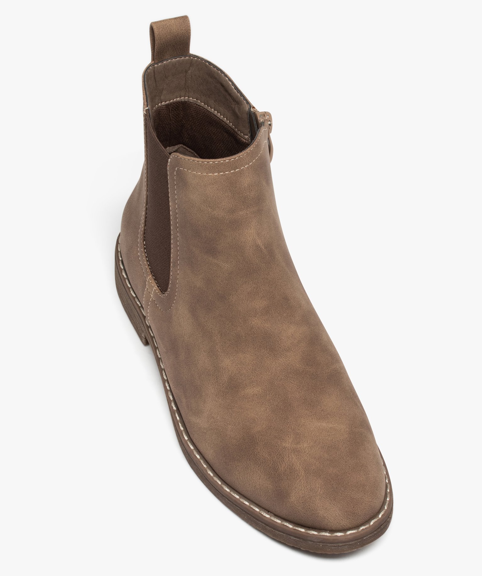 Boots Chelsea mates femme taupe | GEMO