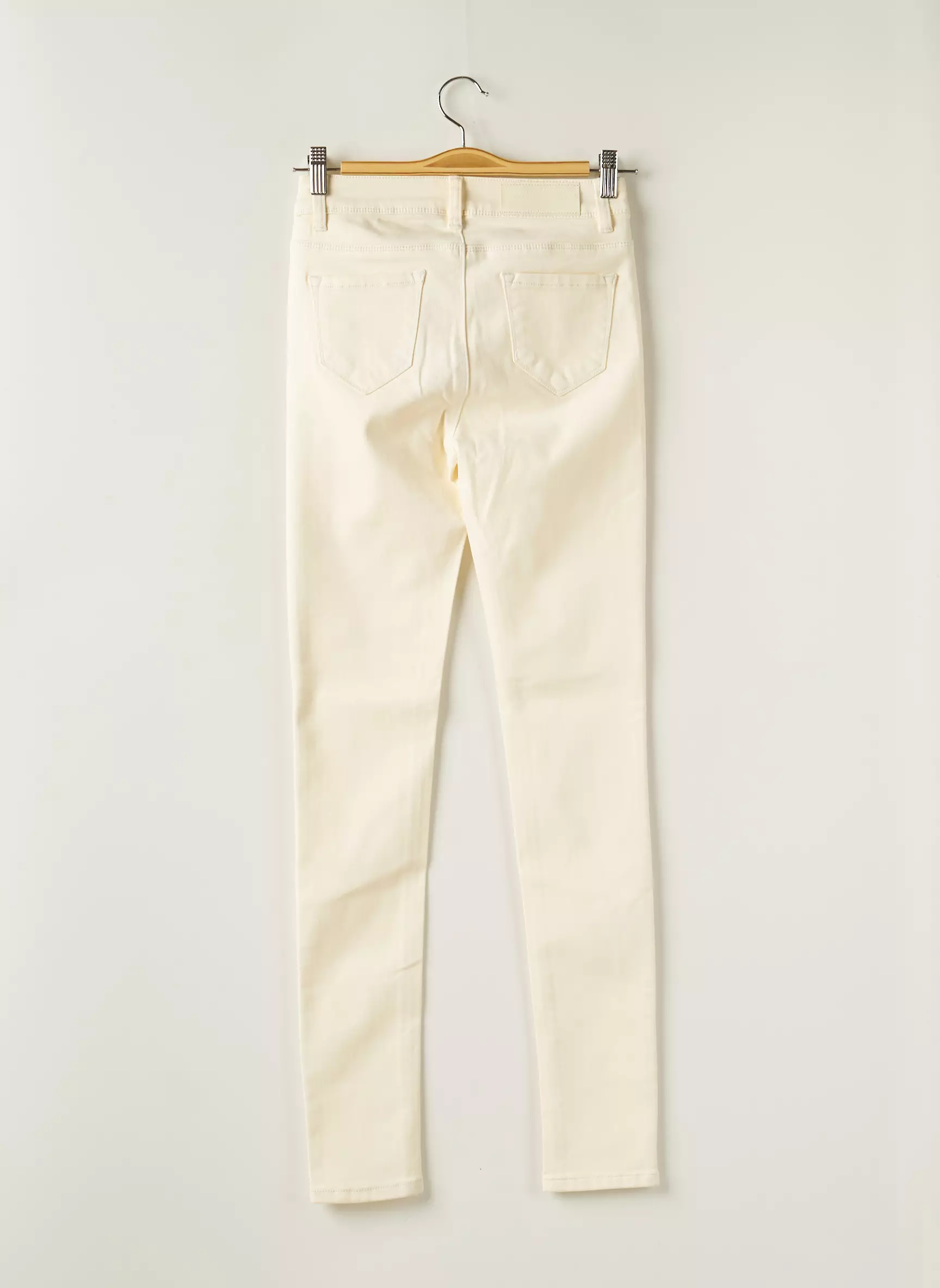 R Display Pantalons Slim Femme couleur beige