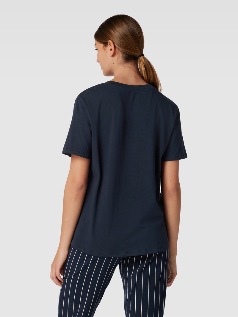 String mit Stretch-Anteil in marineblau