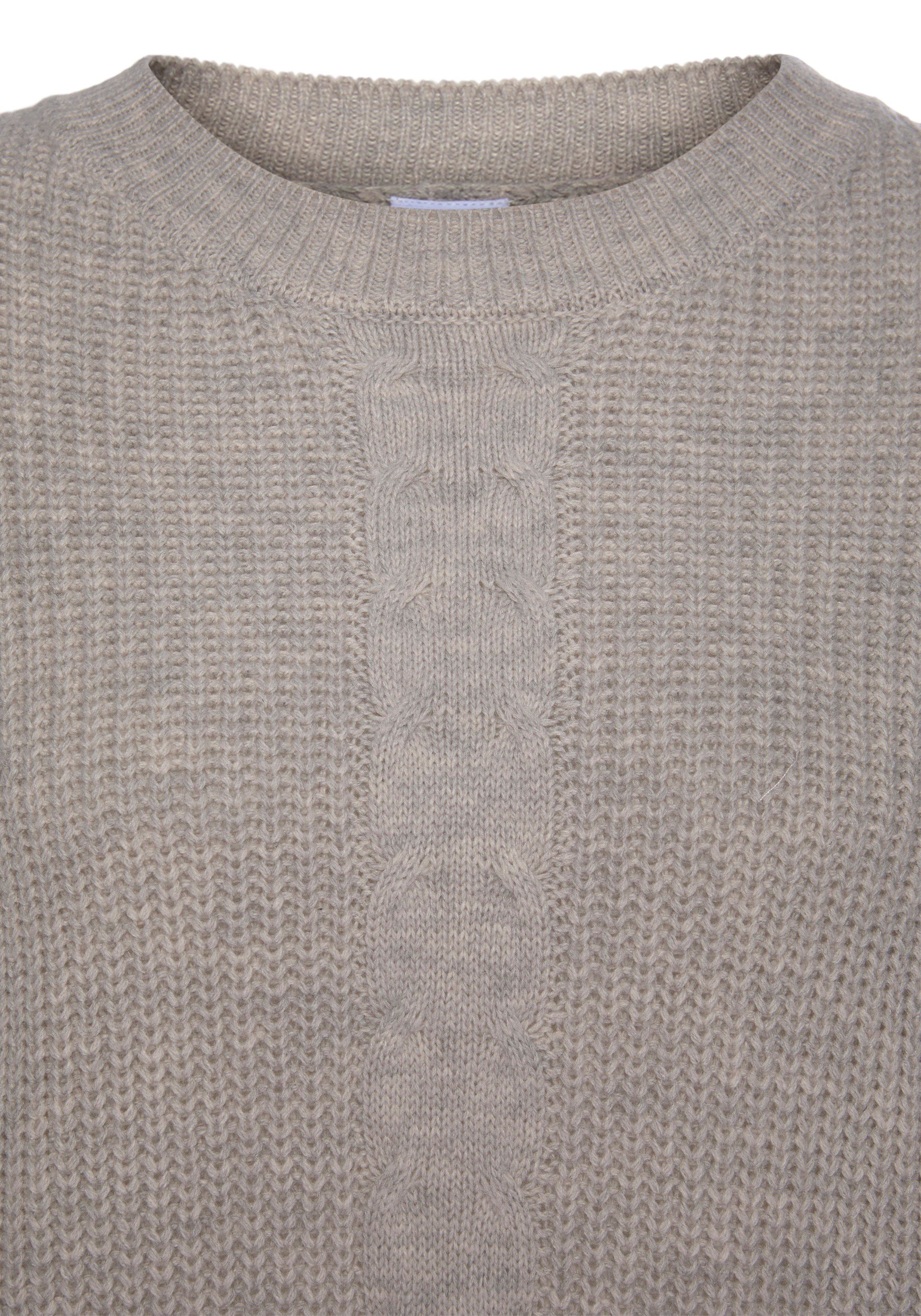 LASCANA Strickpullover mit Zopfmuster vorne