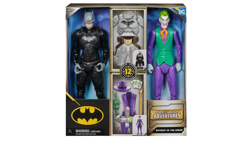 Batman Adventures Batman vs The Joker Action-Figuren 2er Set, 30 cm