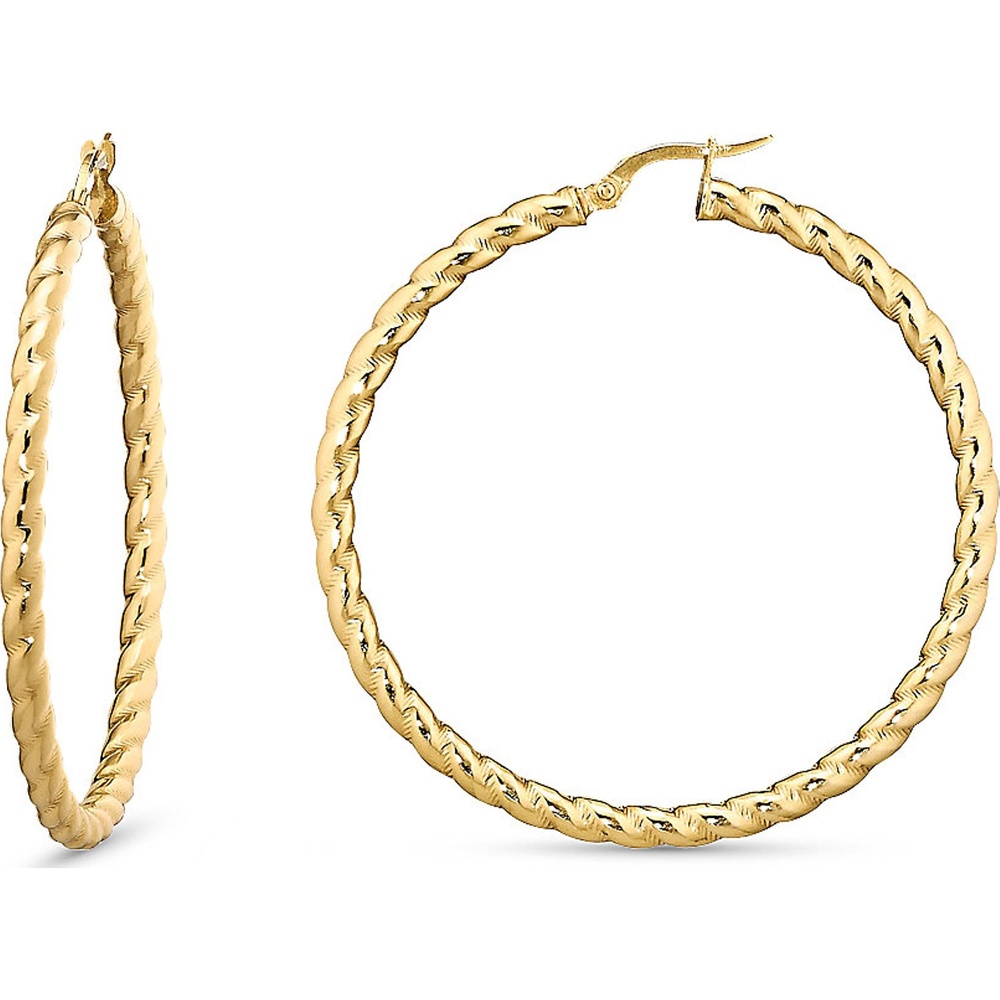 Valeria Créoles 375 Or jaune Boucles d'oreilles