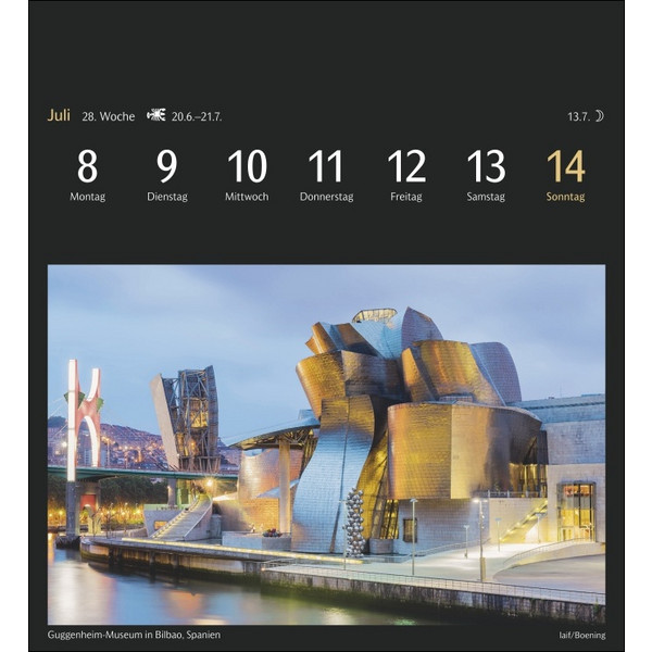 WELTREISEN POSTKARTENKALENDER 2024 - Kalender
