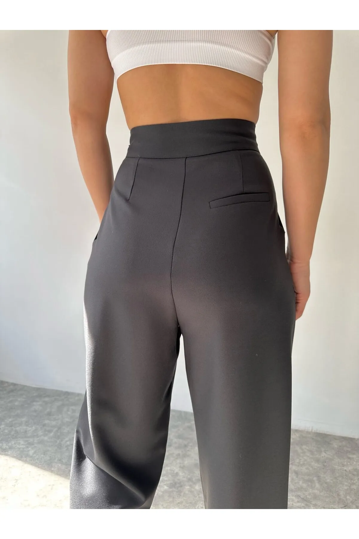 MAİ COLLECTİON  Carmen Palazzo Schwarze Hose