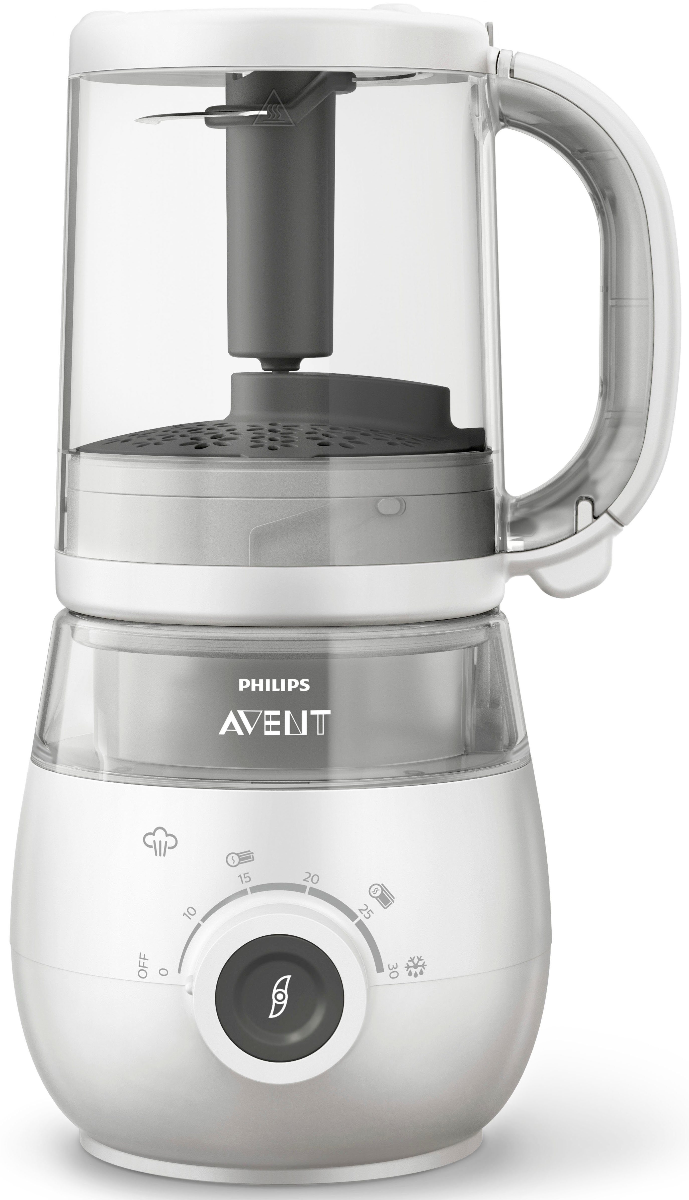 Philips AVENT Babynahrungszubereiter SCF883/01, 400 W, 4-in-1 Funktion, Dampfgaren, Mixen, Auftauen Aufwärmen