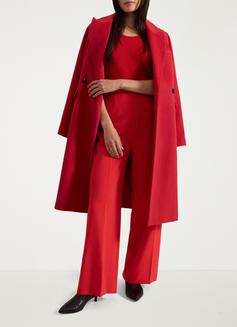 Phase Eight Skye coat in wool blend with flap pockets