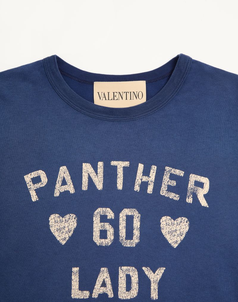 Camiseta de algodão estampada