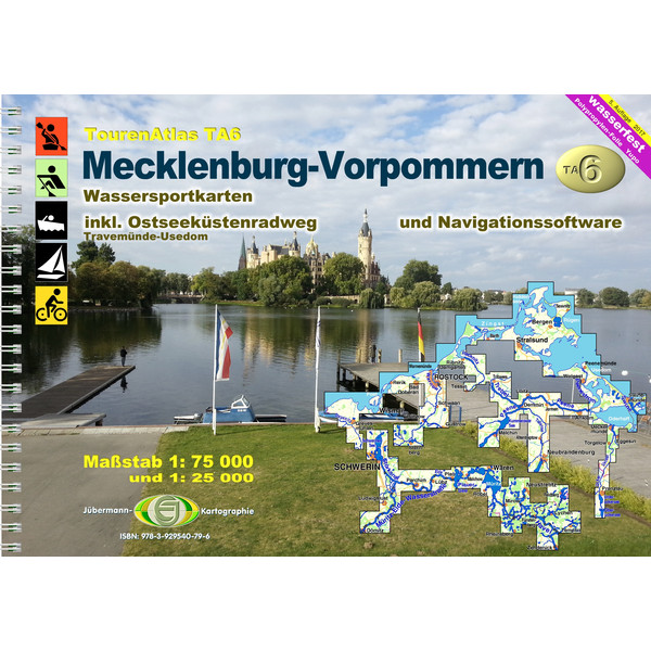 TOURENATLAS TA6 WASSERWANDERN 06 MECKLENBURG-VORPOMMERN - Gewässerführer