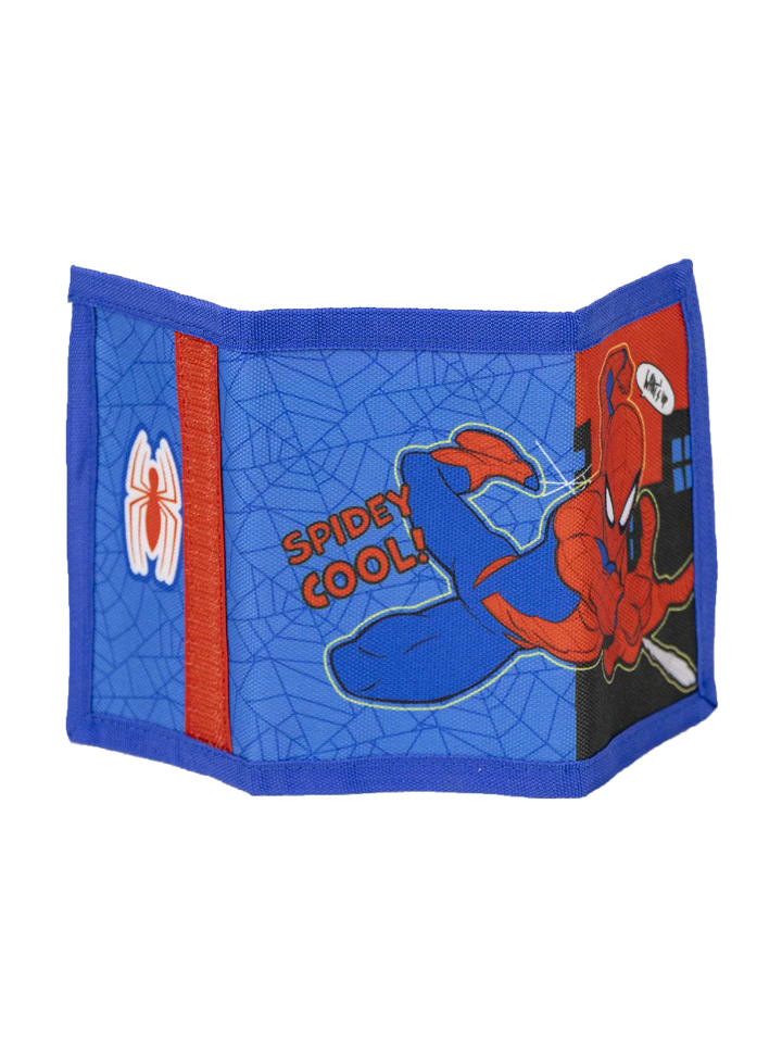 Spiderman 2 tlg. Set: Sonnenbrille mit Portemonnaie in Blau günstig kaufen onesize