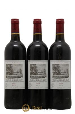 Château Duhart-Milon 4ème Grand Cru Classé  2005 - Lot de 3 Bouteilles