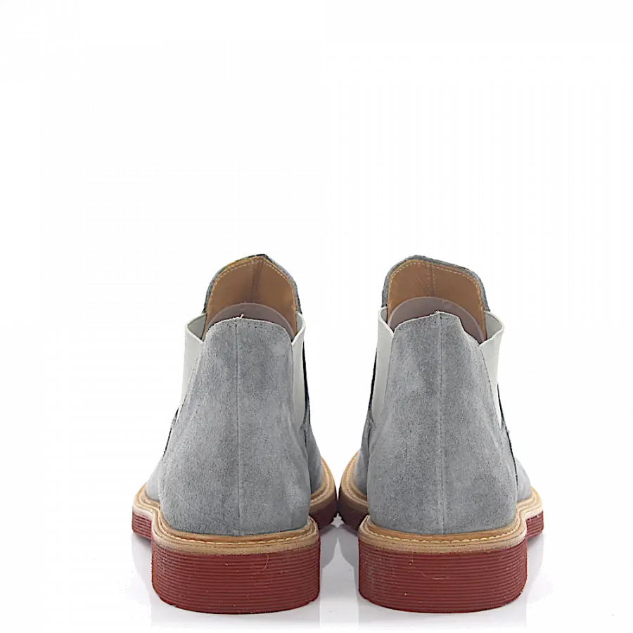 Budapester - Chelsea Boots Veloursleder - grau