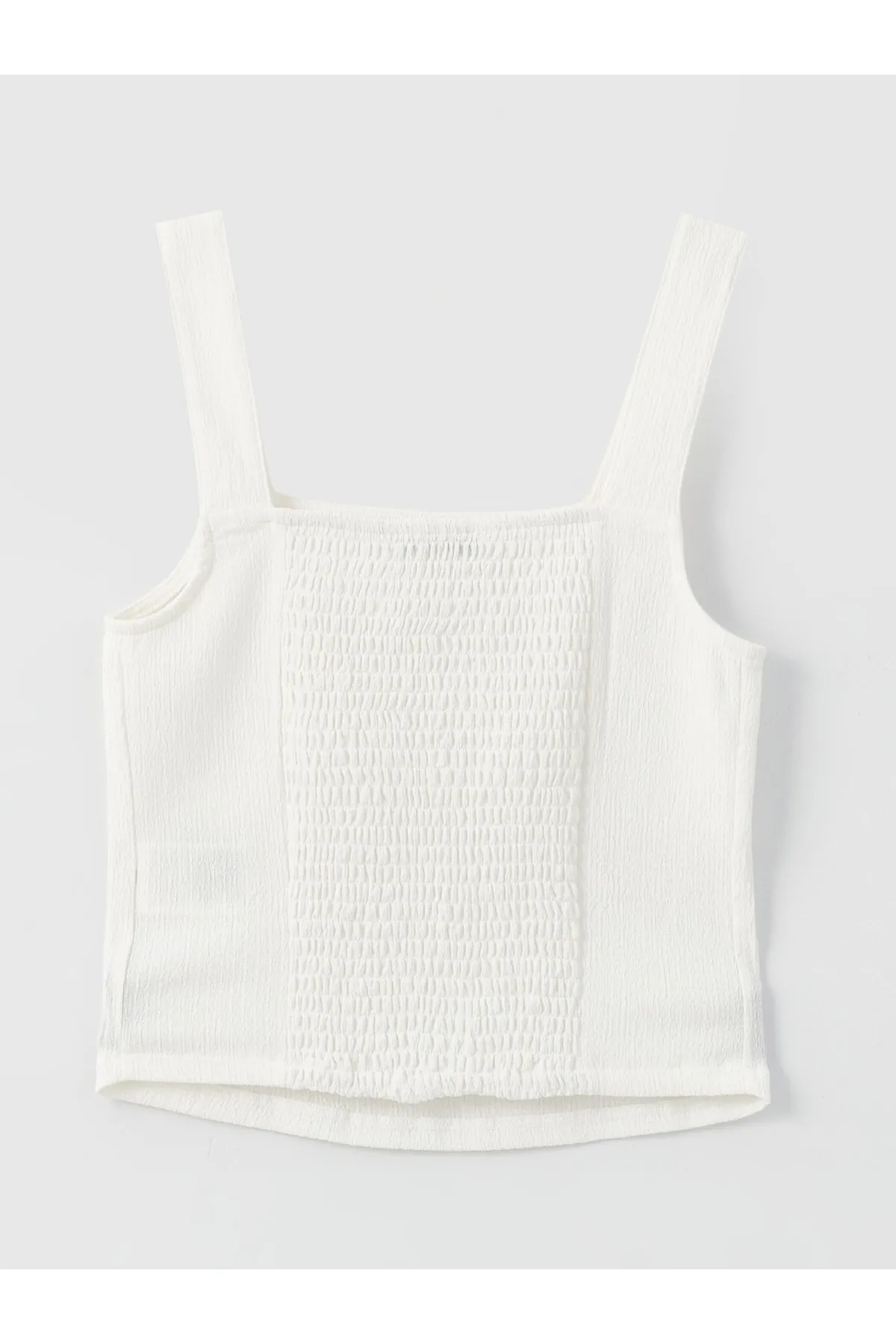 LC Waikiki  Kurzes Tanktop für Damen mit eckigem Kragen und geraden Trägern