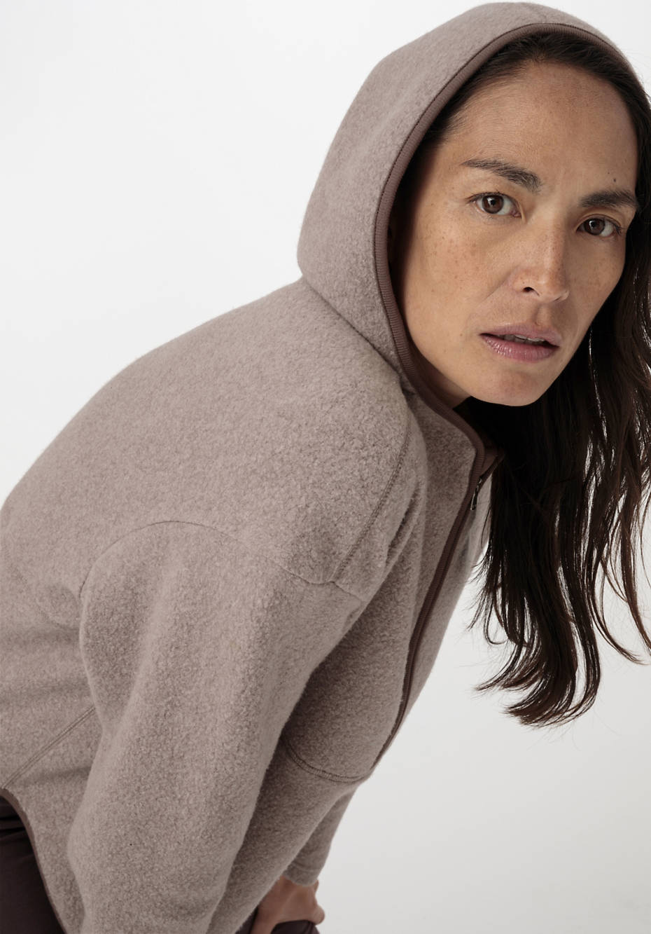 Fleece-Hoodie aus reiner Bio-Baumwolle