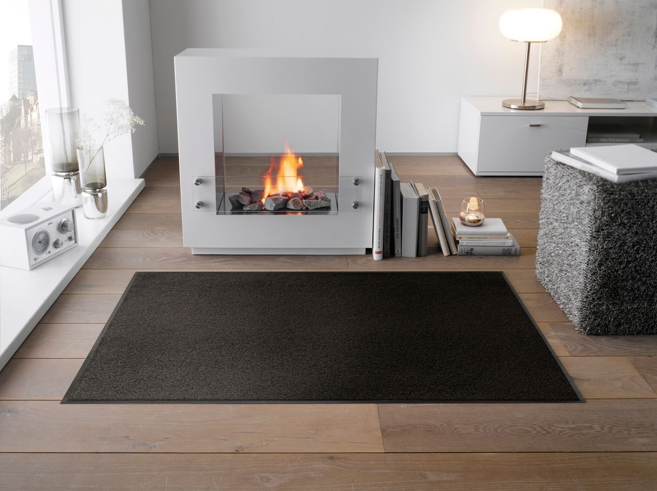 Fuma Rutschfeste Fußmatte Raven Black 120 x 75 cm