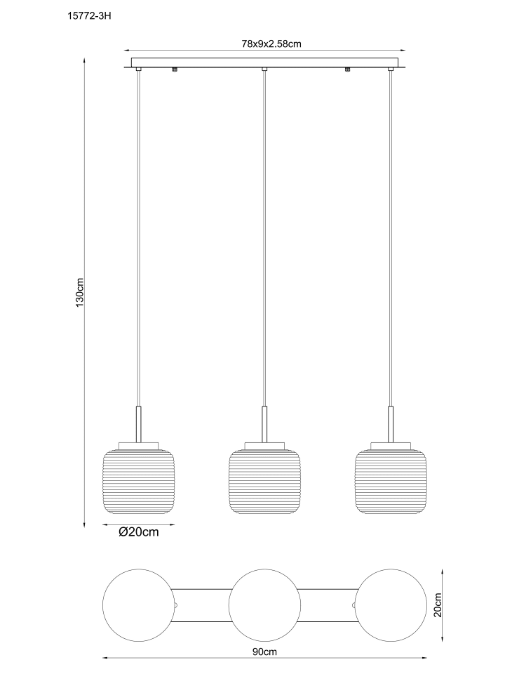 Globo lighting Hängeleuchte 