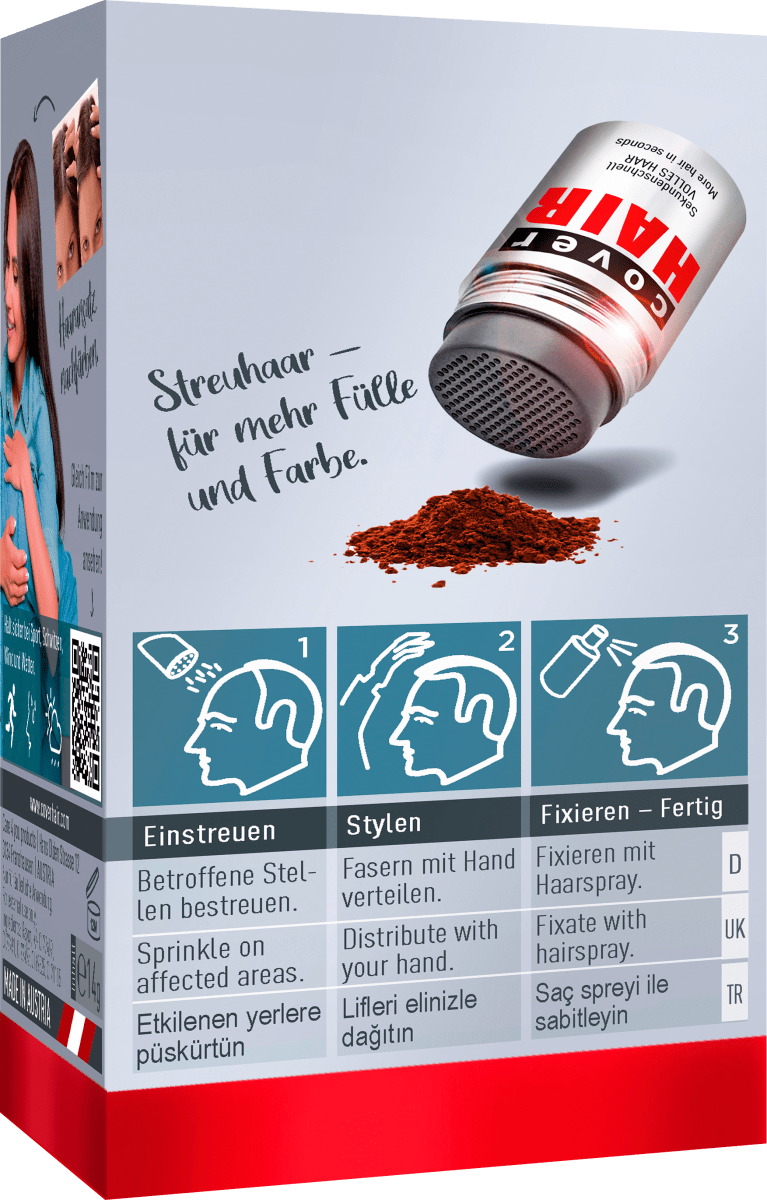 Streuhaar Haarverdichter Dunkelblond, 14 g