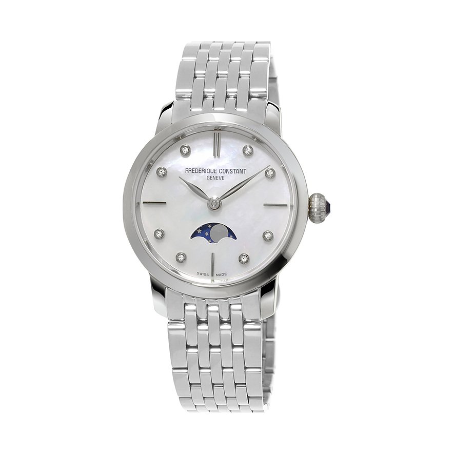 Frederique Constant Damenuhr Slimline Moonphase Ladies