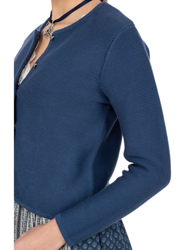 AlpSpur Strickjacke LINA in blau günstig kaufen 40