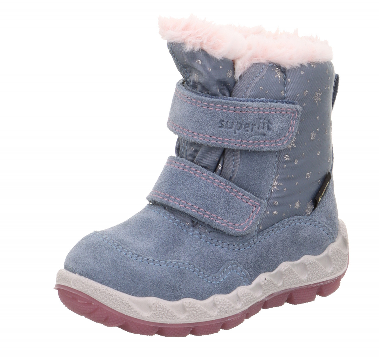 ICEBIRD - Blau/Rosa Boots mit Klettverschluss