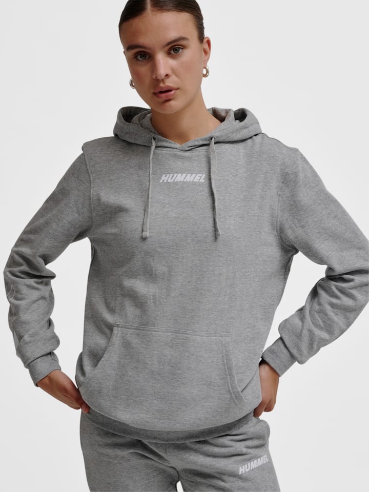 Hummel Hummel Verstellbare Taille Kapuzenpullover Hmlelemental Herren in GREY MELANGE günstig kaufen
