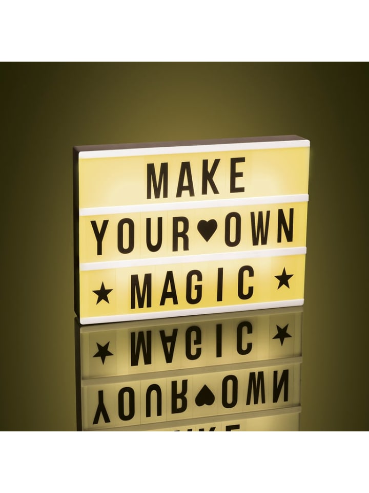 EASYmaxx LED-Leuchtkasten in Schwarz/Weiß mit 173 Buchstaben & Symbole günstig kaufen onesize