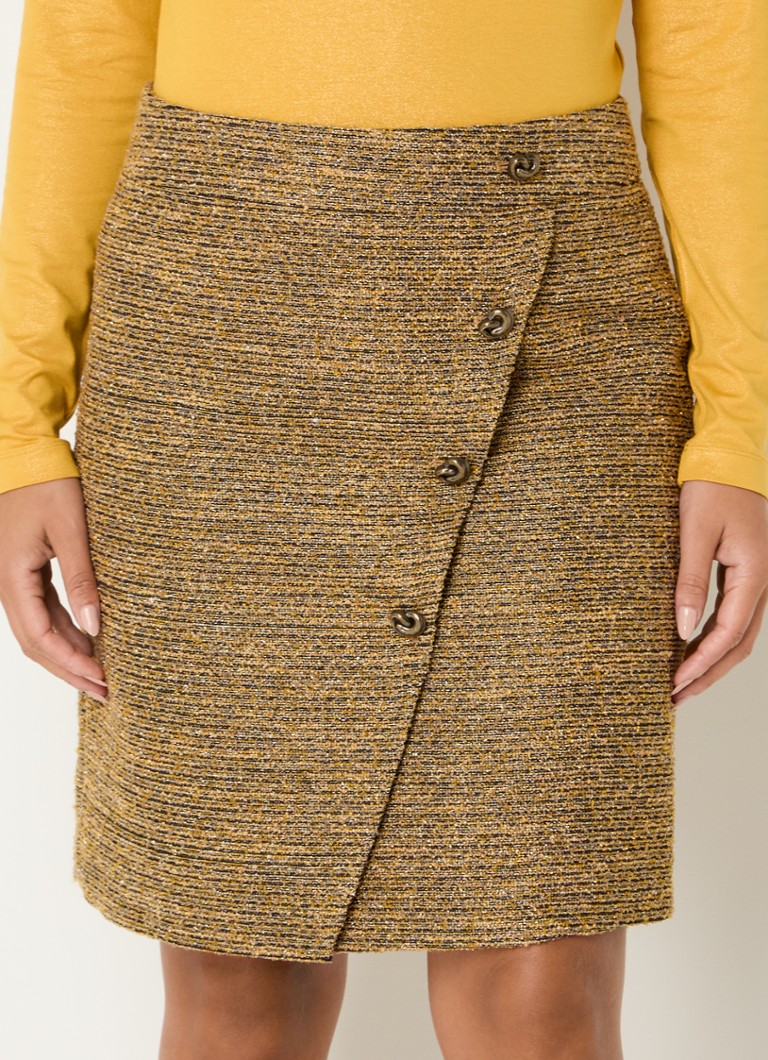 Jupe Claudia Sträter Mini-jupe ornée de boutons décoratifs et de lurex