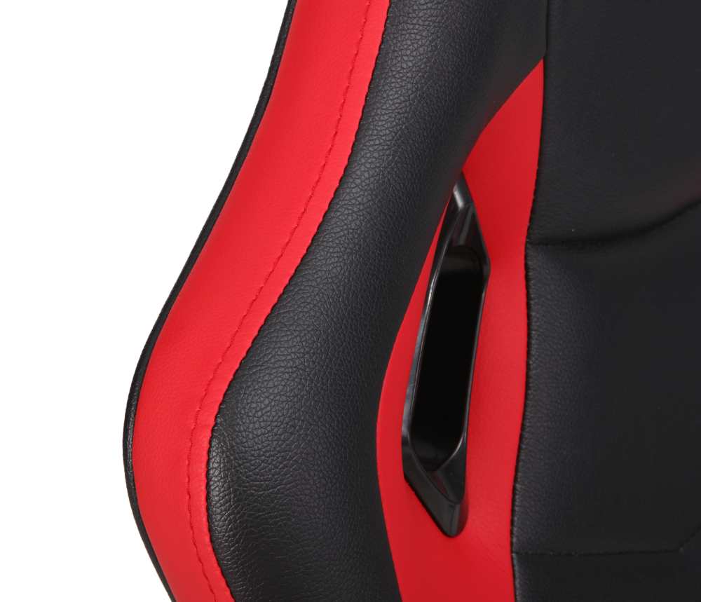 Happy Home Happy Home gepolsterter & ergonomischer Gamingsessel schwarz & rot