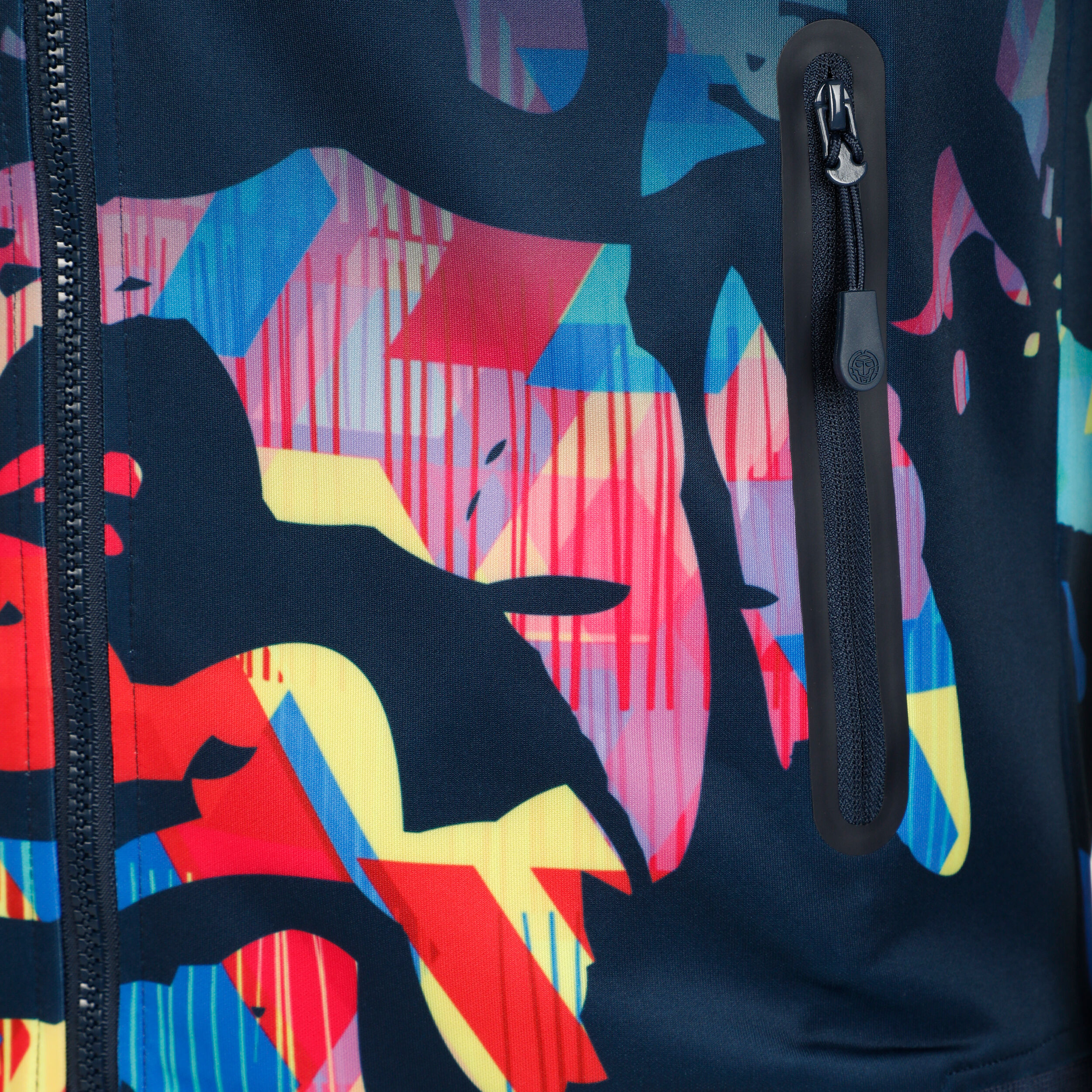 Wild Arts Printed Trainingsjacke Herren - Dunkelblau, Mehrfarbig