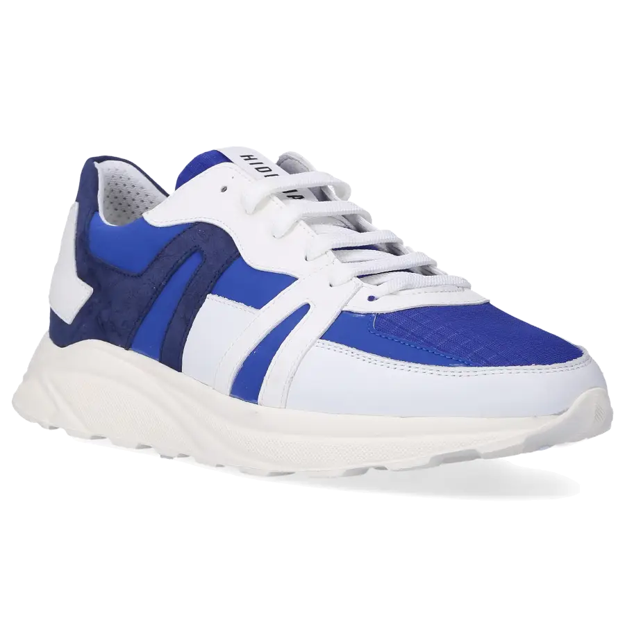 Hide & Jack - Sneaker low RUNNING JET Kalbsleder Logo blau dunkelblau - blau