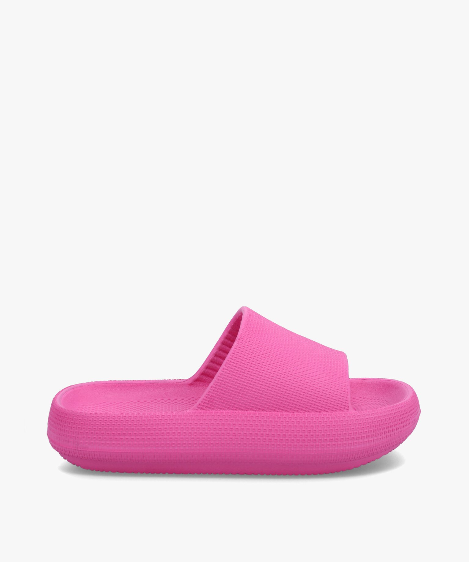 Mules de piscine femme unies à semelle plateforme fuchsia | GEMO