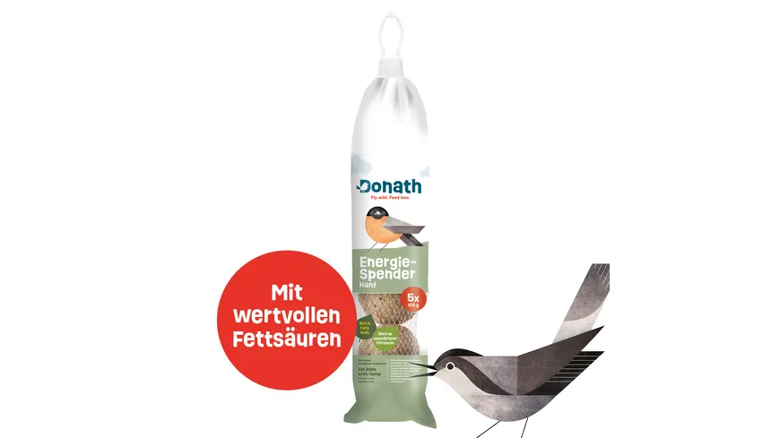 Donath Vogelfutter Energie-Knödel Hanf 500 g