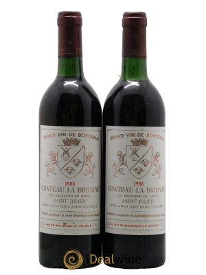 Château la Bridane Cru Bourgeois  1988 - Lot de 2 Bouteilles