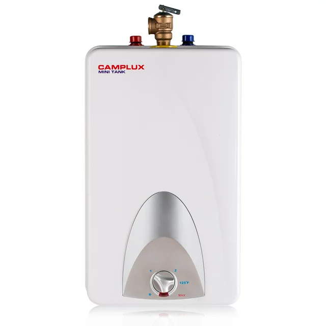 Camplux ME40N 4-Gallon Mini Tank Electric Water Heater with Cord Plug, 120 V