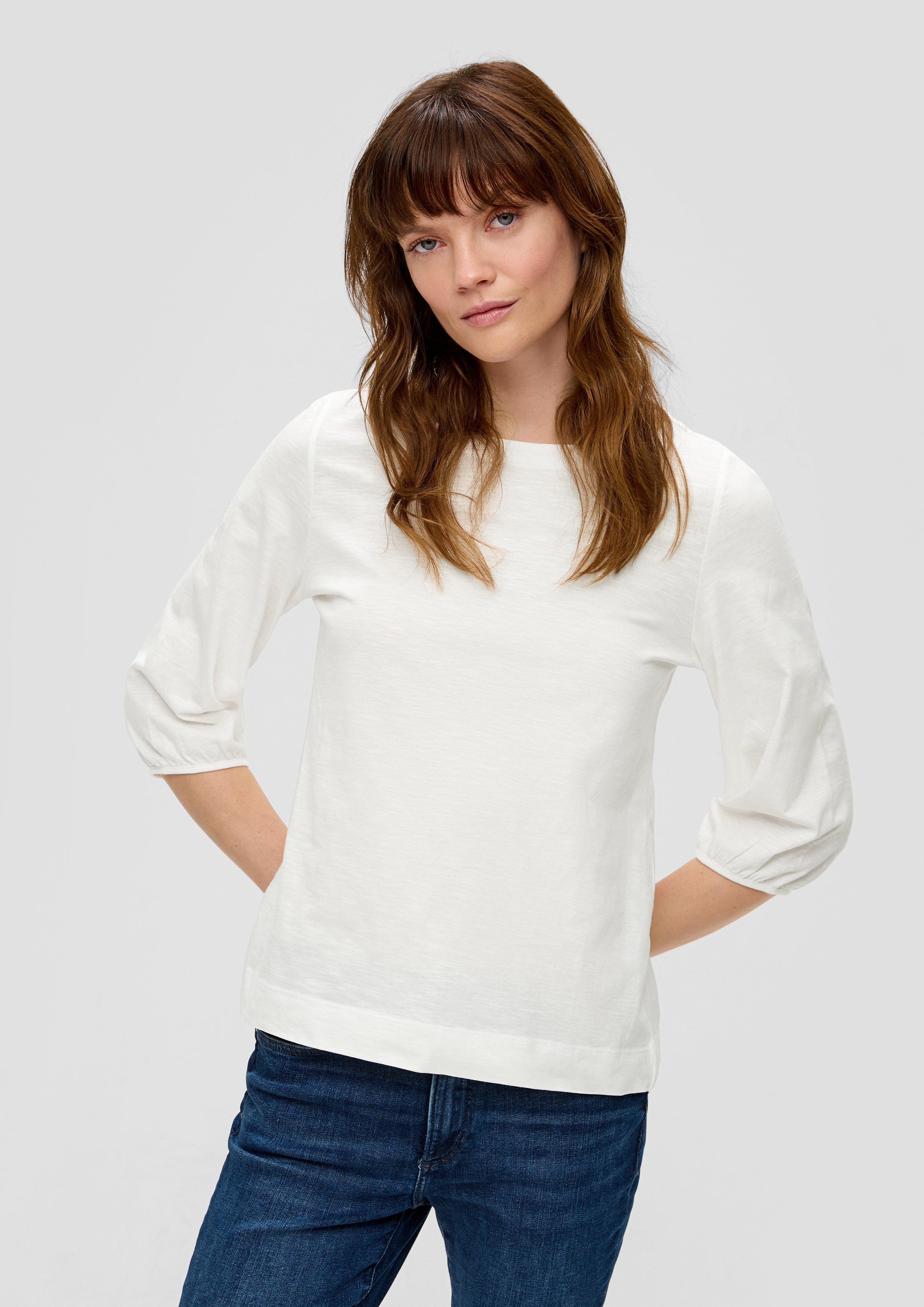 Baumwollshirt mit Puffärmeln  2145857-0210