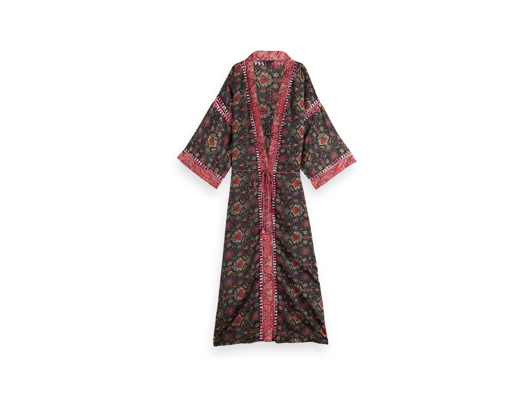 Jaypur Saree Kimono Grenade Long