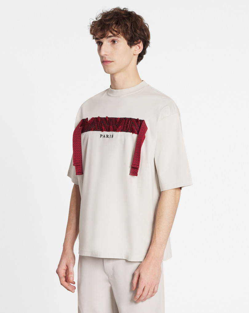 T-SHIRT OVERSIZE BRODÉ CURB LACE
