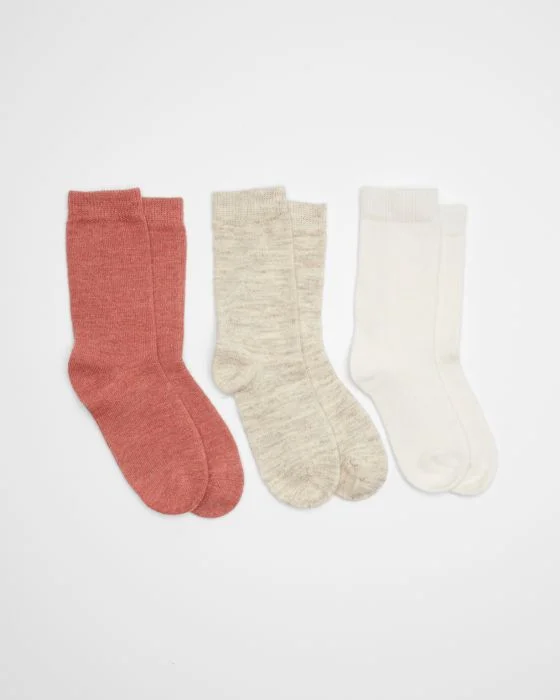 Lot de 3 paires de chaussettes unies Thermolactyl