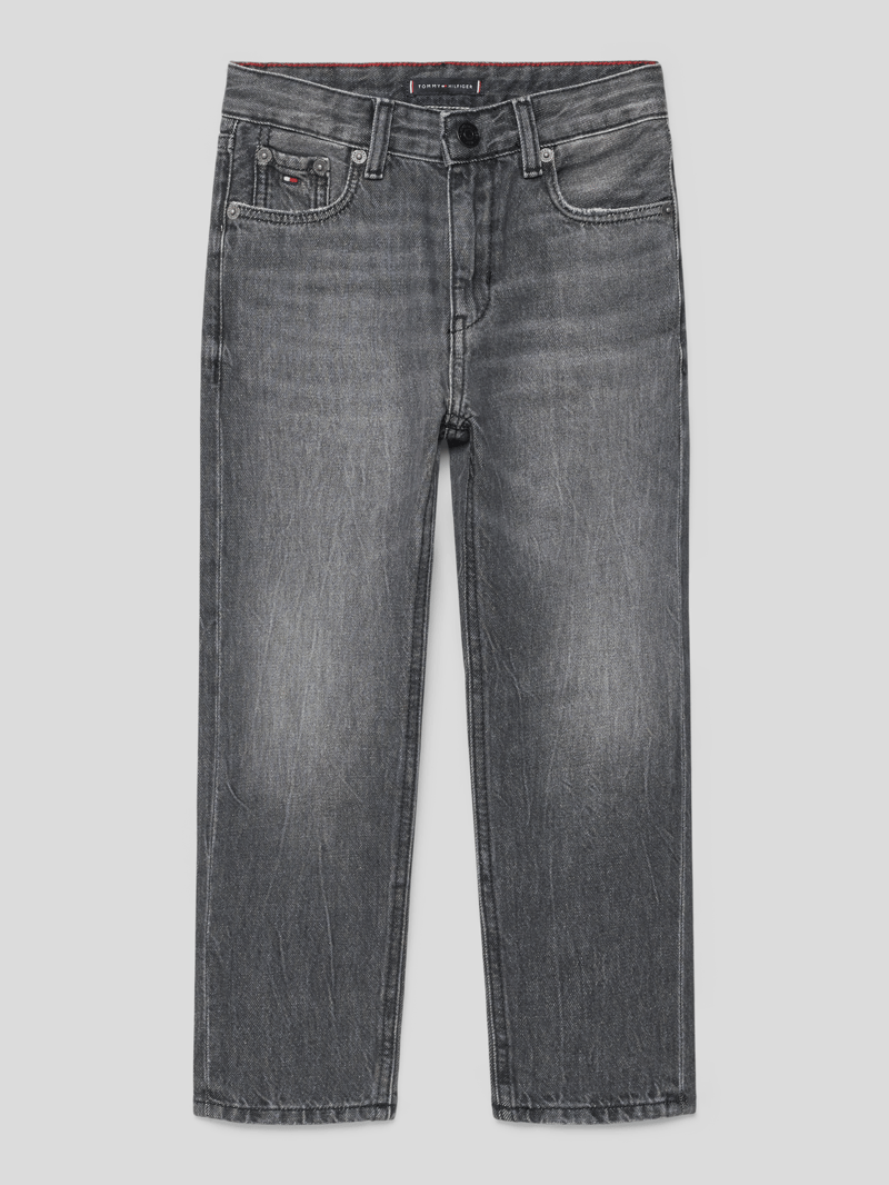 Straight Fit Jeans mit 5-pocket-Design Modell 'SKATER' in schwarz