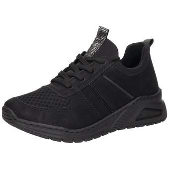 Rieker Slip On Sneaker in schwarz