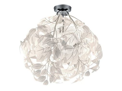 meineWunschleuchte LED Deckenleuchte, Dimmfunktion, LED wechselbar, Warmweiß, Ausgefallene stylische Designer-lampen für über-n Esstisch Weiß, Ø38cm