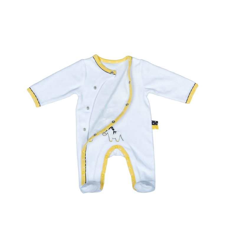 Pyjama velours zèbre Pluche et pompon