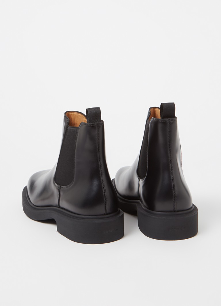 Bottes Chelsea en cuir Sandro