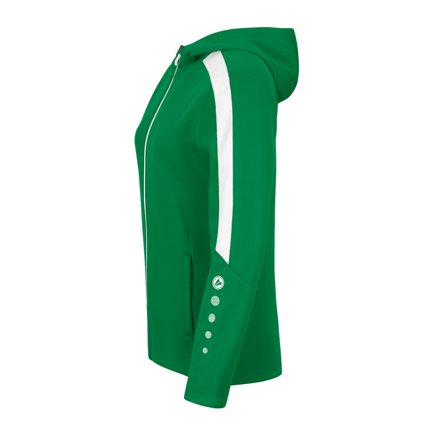 JAKO Power Kapuzenjacke Damen Grün Weiss F200