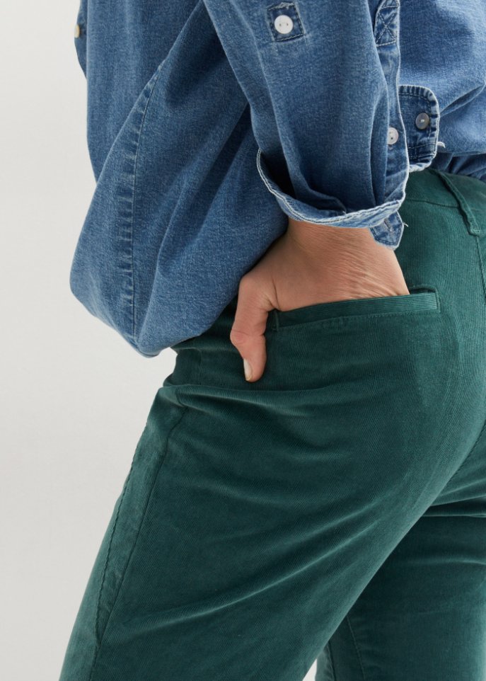 Stretch-Cordhose mit Bequembund