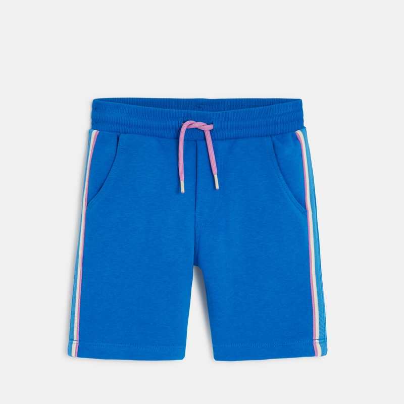 Bermuda bébé garçon bleu en coton recyclé Catimini