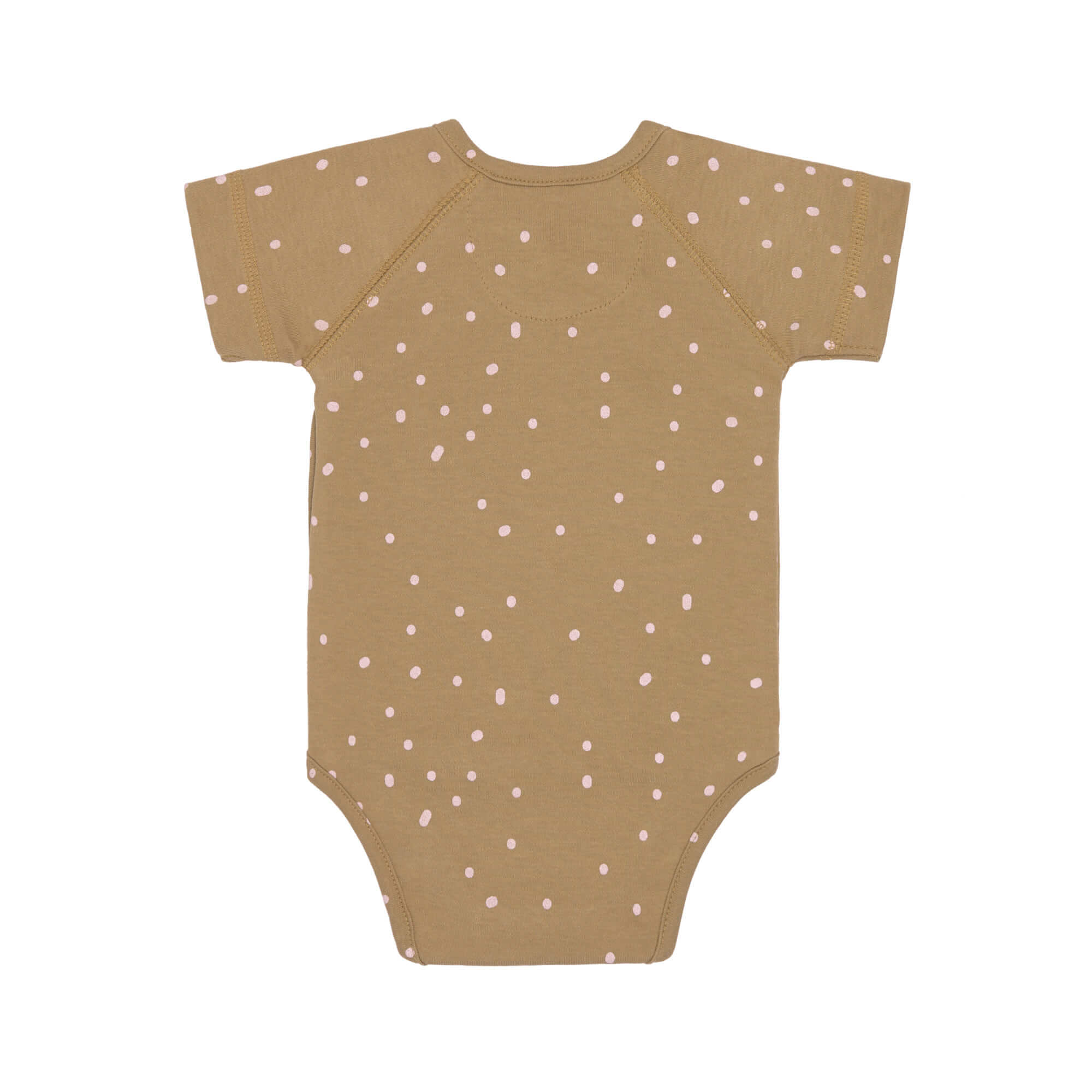 Baby Wickelbody kurzarm - Bio Baumwolle, Punkte, Gelb