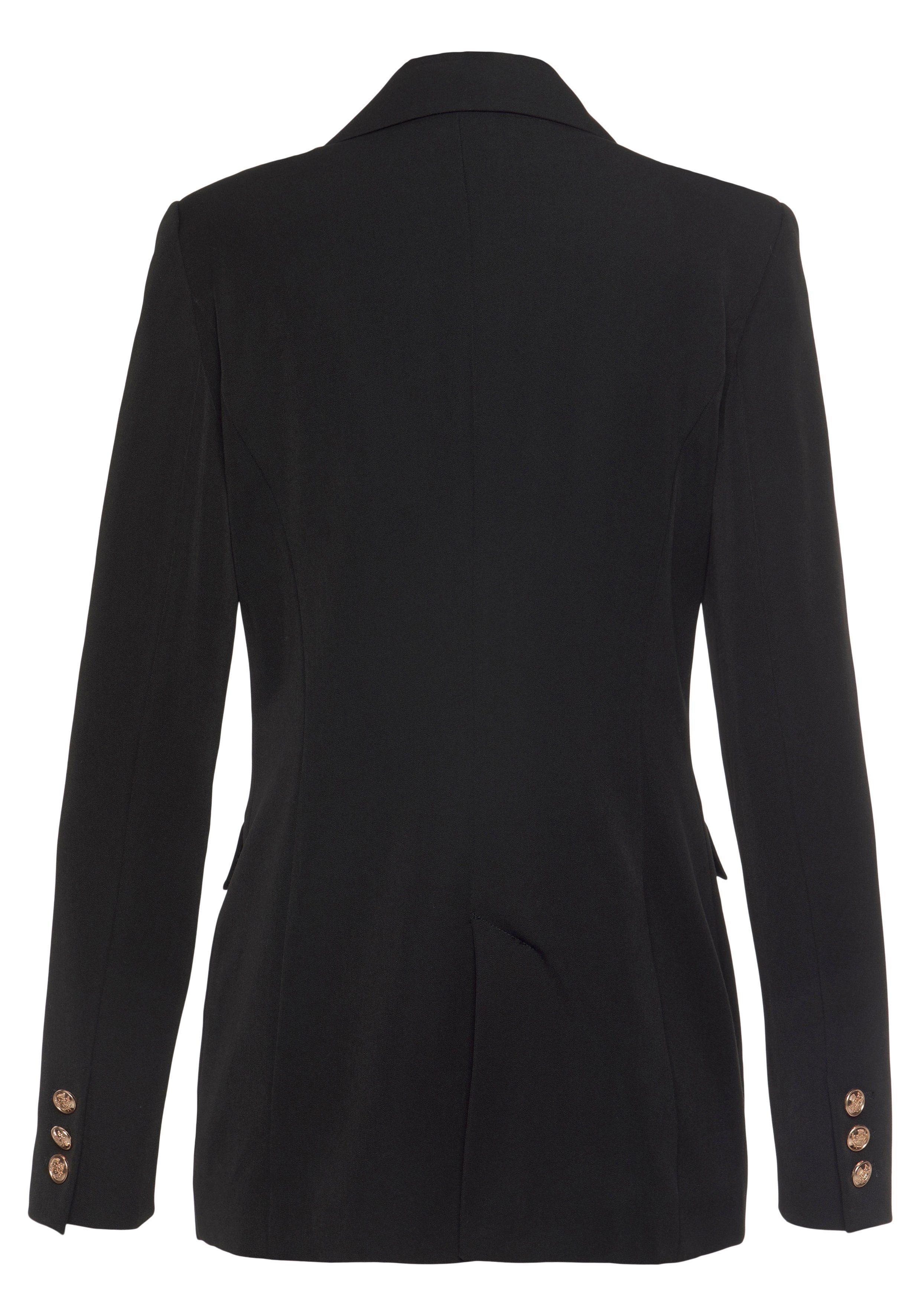 LASCANA Longblazer mit goldfarbenen Knöpfen