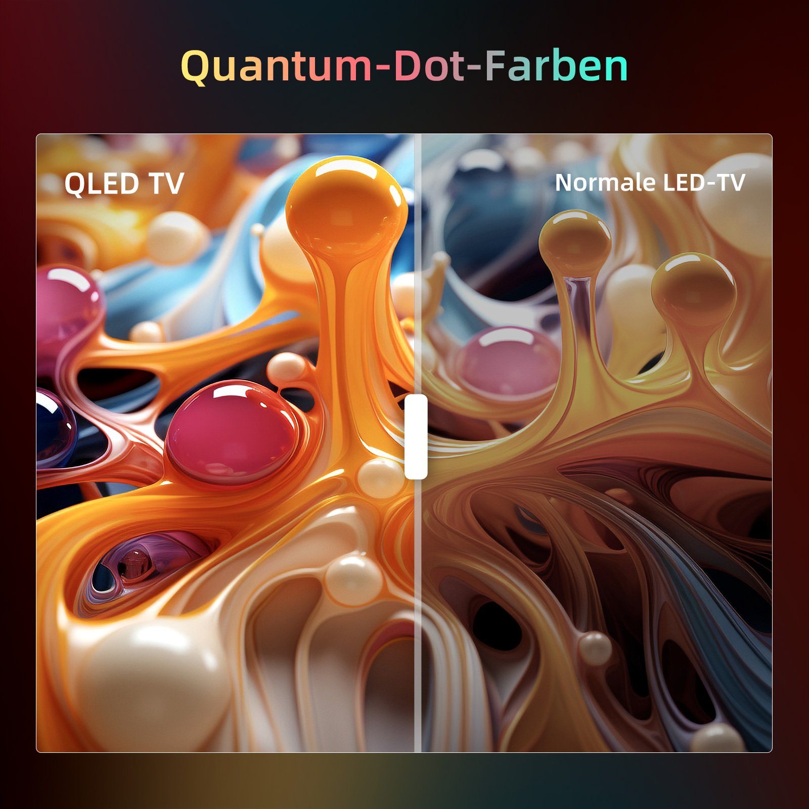 CHiQ L40QH7G QLED-Fernseher (100,00 cm/40 Zoll, Full HD, Smart-TV, Google TV, Google Assistant,Netflix,Chrome cast)