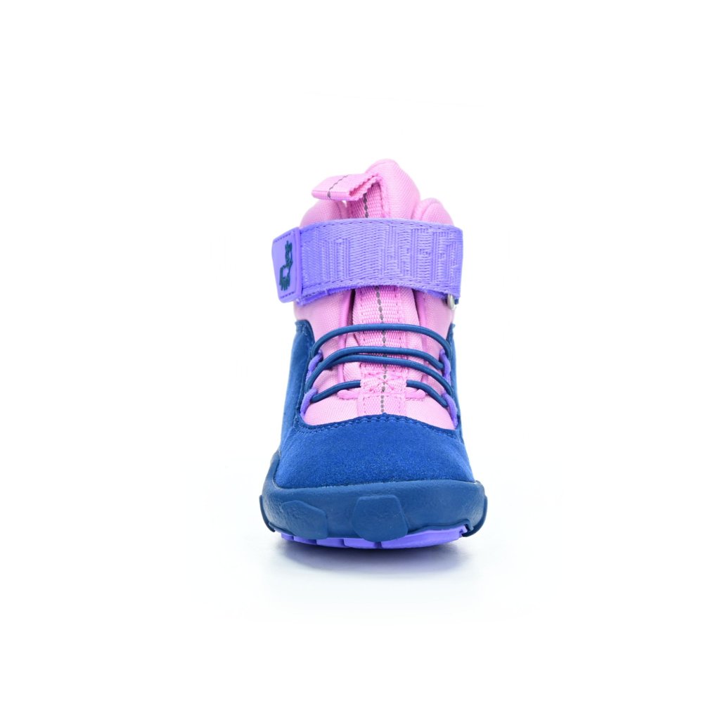 Affenzahn Lauflerner Vegan Warmy Einhorn Blau-Pink Winterbarfußschuhe