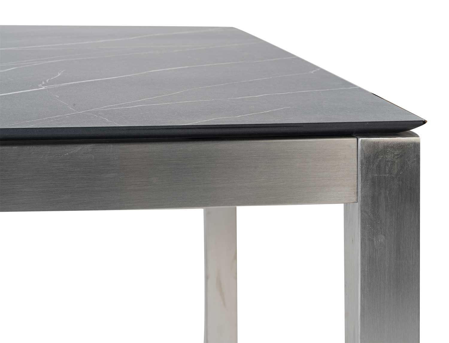 ZEBRA Möbel Tischplatte DARK MARBLE, B 180 x T 100 cm, Kunststoff, Kunststoff-Laminat